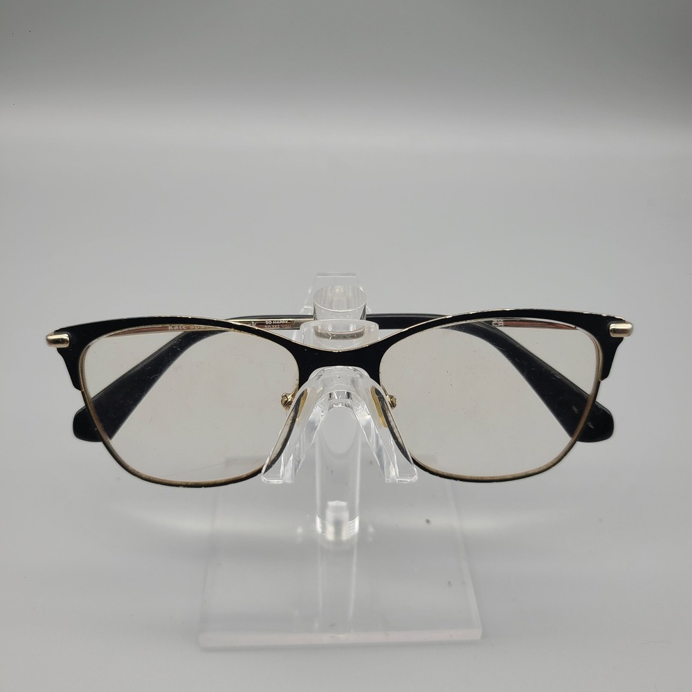 Kate Spade New York Bendall 807 Black Gold Cat Eye Eyeglasses Frames 52-17-140